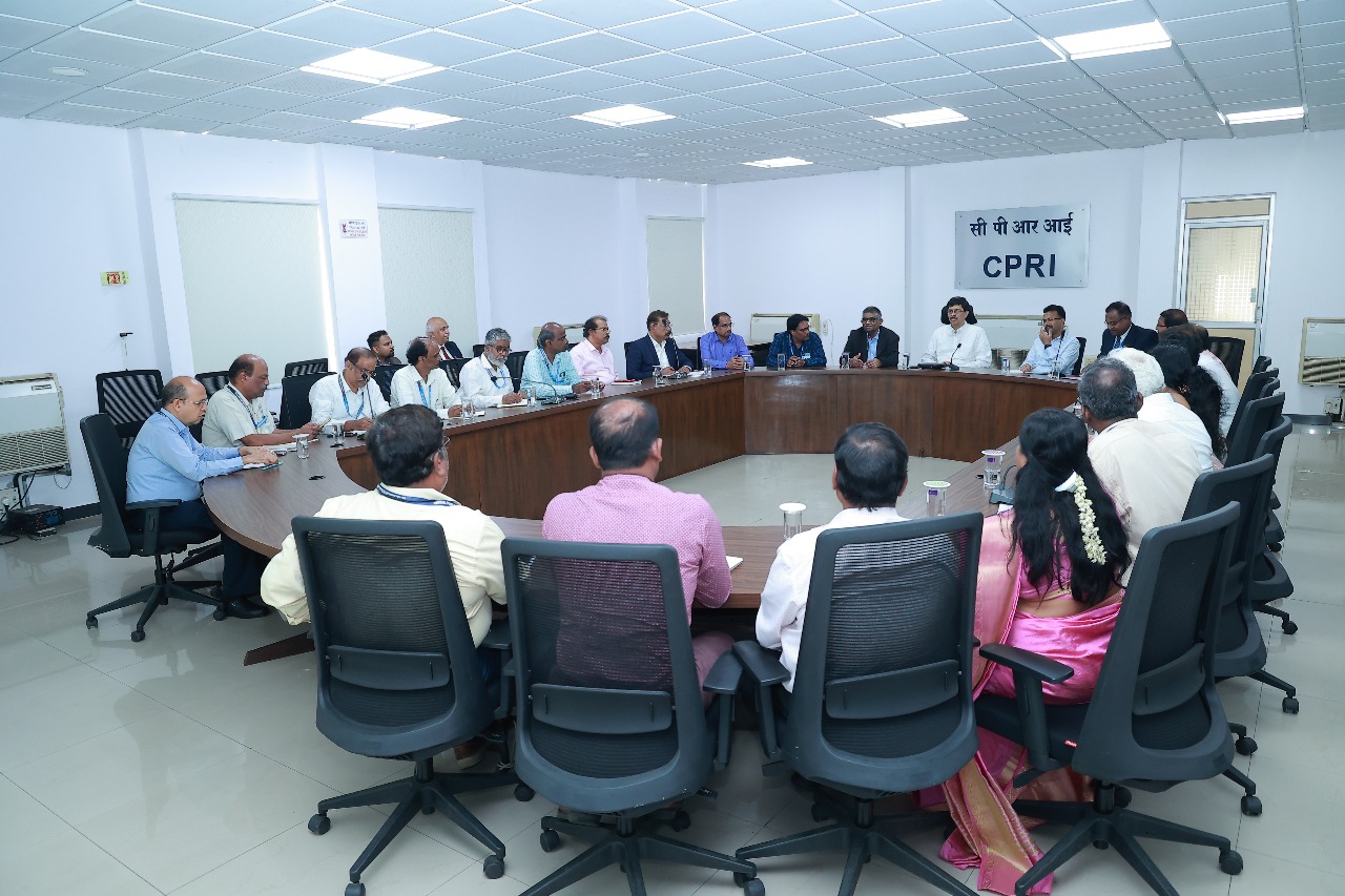 Visit of Shri Pankaj Agarwal, IAS, Sec. (Min. of Power) and Shri Mahabir Prasad, I.R.A.S, JS & Fin. Adviser (Min. of Power) to CPRI, Bengaluru on 22nd May 2025